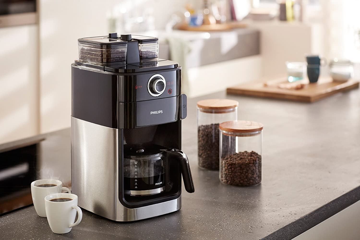 Philips-Grind-Brew-HD7766-coffee-makers