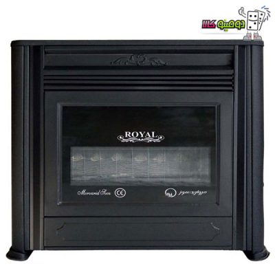 بخاری گازی مروارید سوز شرق طرح شومینه رویال مدل 12000