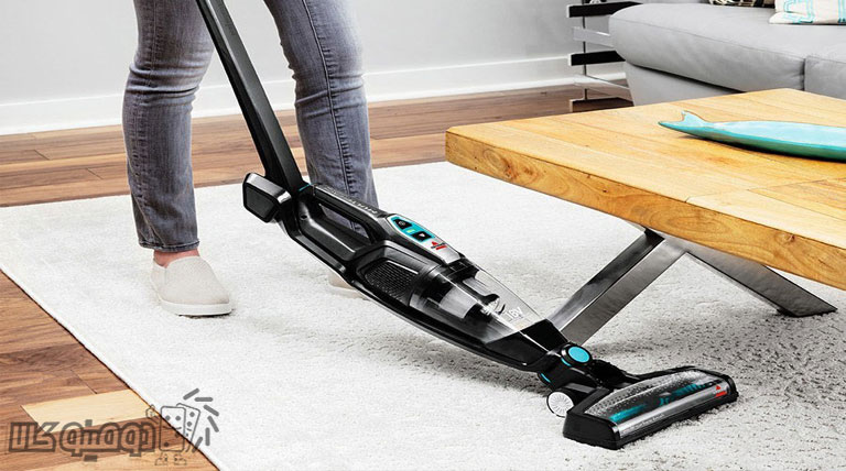تمیز کردن زیر مبل و میز با دسته انعطاف پذیر جارو شارژی بیسل مدل 2280z