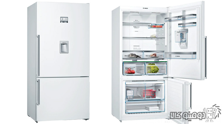 خرید یخچال فریزر بوش مدل KGD86AW304 ظرفیت 30 فوت سفید رنگ