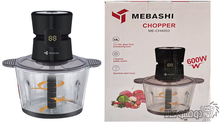 خردکن 3 لیتری مباشی مدل ME-CH4003 با توان 600 وات