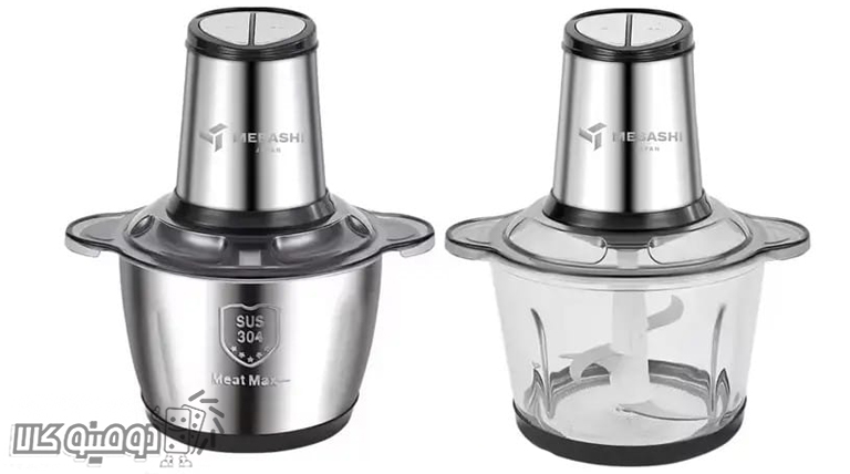 خرید خرد کن دوظرف مباشی ch4002 با 2 کاسه شیشه ای و استیل