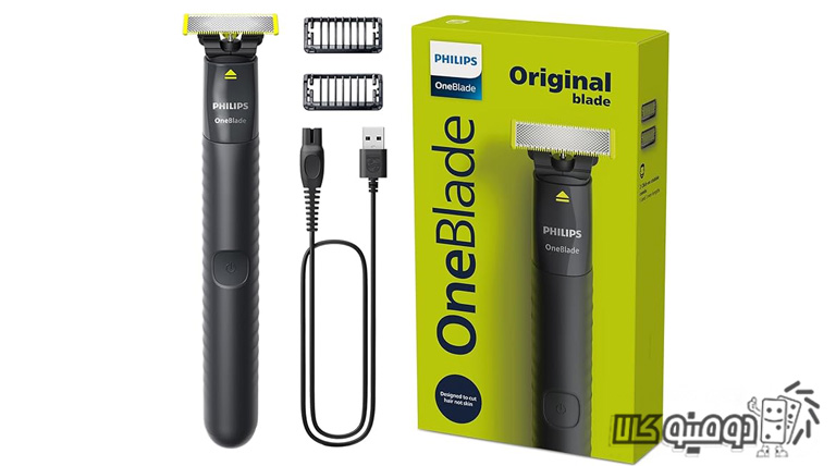 اصلاح موهای صورت و بدن با ریش تراش فیلیپس وان بلید Oneblade QP1424