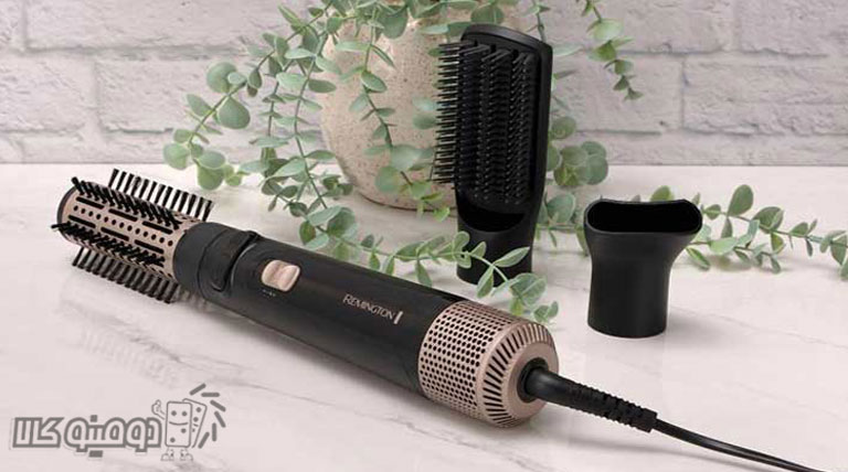 فر کردن و کرلی کردن موها با سشوار چرخشی رمینگتون مدل AS7580