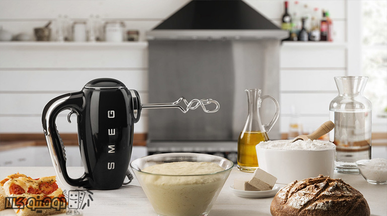 پخت کیک و شیرینی و تهیه سریع خمیر با همزن برقی دستی برقی اسمگ مدل HMF01