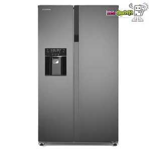 خرید یخچال فریزر ساید بای ساید ایکس ویژن استیل 28 فوت مدل HS600-WI/SI