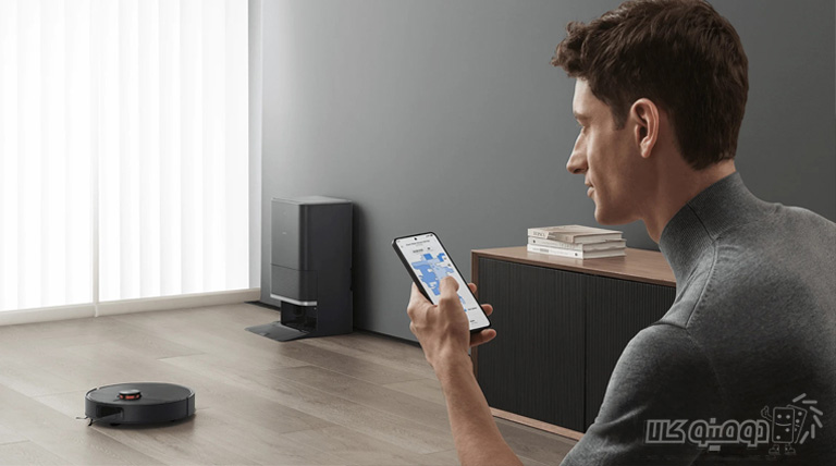 اتصال به وای فای و گوشی همراه جارو رباتیک شیائومی مدل xiaomi robot vacuum x20 max