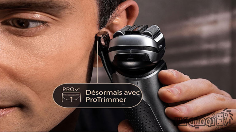 خط انداختن ریش و پشت گردن با شیور پنج تیغ صورت و بدن براون مدل cc 9565 Graphite