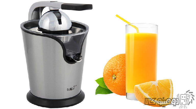 تهیه آب پرتقال و لیمو تازه و طبیعی با آب مرکبات گیر تولیپس مدل CJ-A417S