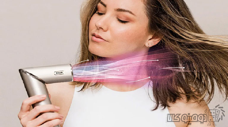 خشک کردن سریع موها با سشوار حرفه ای شارک نینجا HD430