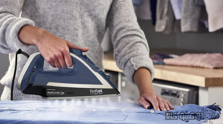 صاف کردن چروک لباس ها سریع با اتو بخار tefal مدل FV6846