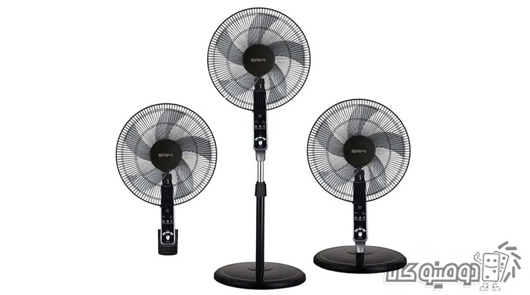 پرتاب باد و خنک کنندگی پنکه سام مدل EF-1302